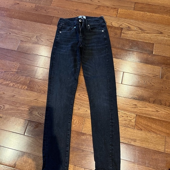 AGOLDE Nico high rise slim fit stretch cropped  jeans Sz 24 - Picture 9 of 10